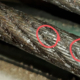 Elevator ropes showing excessive wear banner